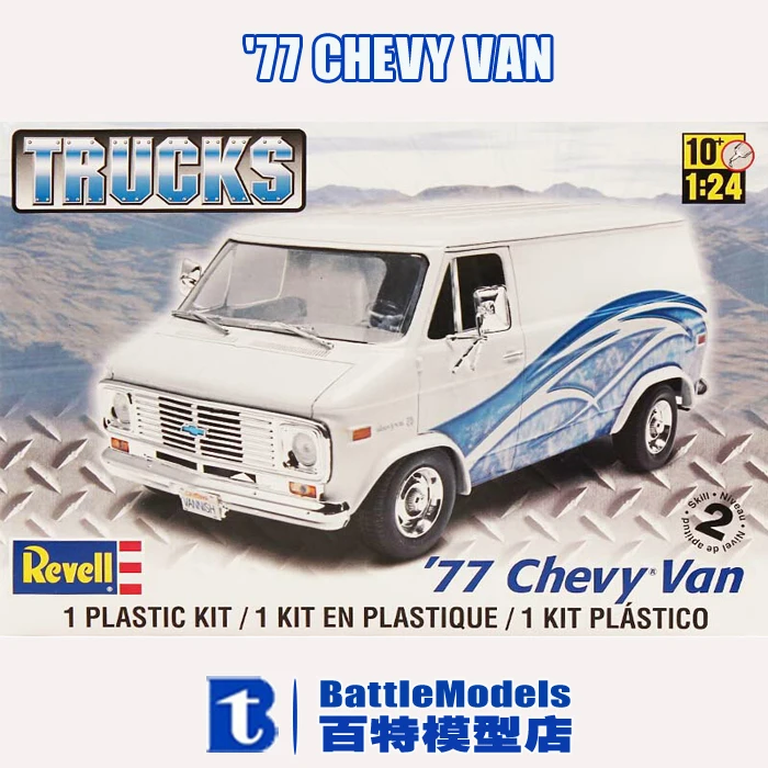 Revell MODEL 1/24 SCALE #85 7221 77 Chevrolet Van plastic model kit|plastic  model kits|model kitrevell model - AliExpress