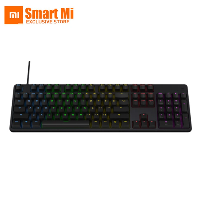 Оригинальная игровая клавиатура Xiaomi Mi 104 клавиши RGB LED подсветка алюминиевый