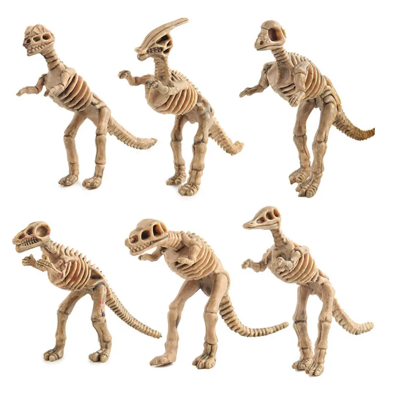 12pcs/set Dinosaur Toys Dinosaur skeleton Simulation Model Set Mini Action Figure Jurassic Collection model Toys