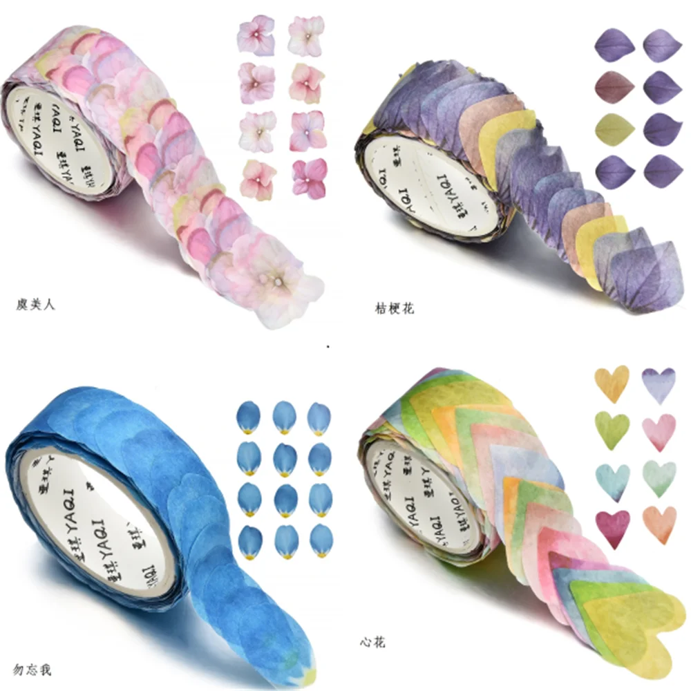 Flower Petals Writeable Decorative Masking Tape Fragrance Sakura Washi Tape DIY Scrapbooking Diary Paper Stickers Flower Petals Writeable Decorative Masking Tape Fragrance Sakura Washi Tape DIY Scrapbooking Diary Paper Stickers