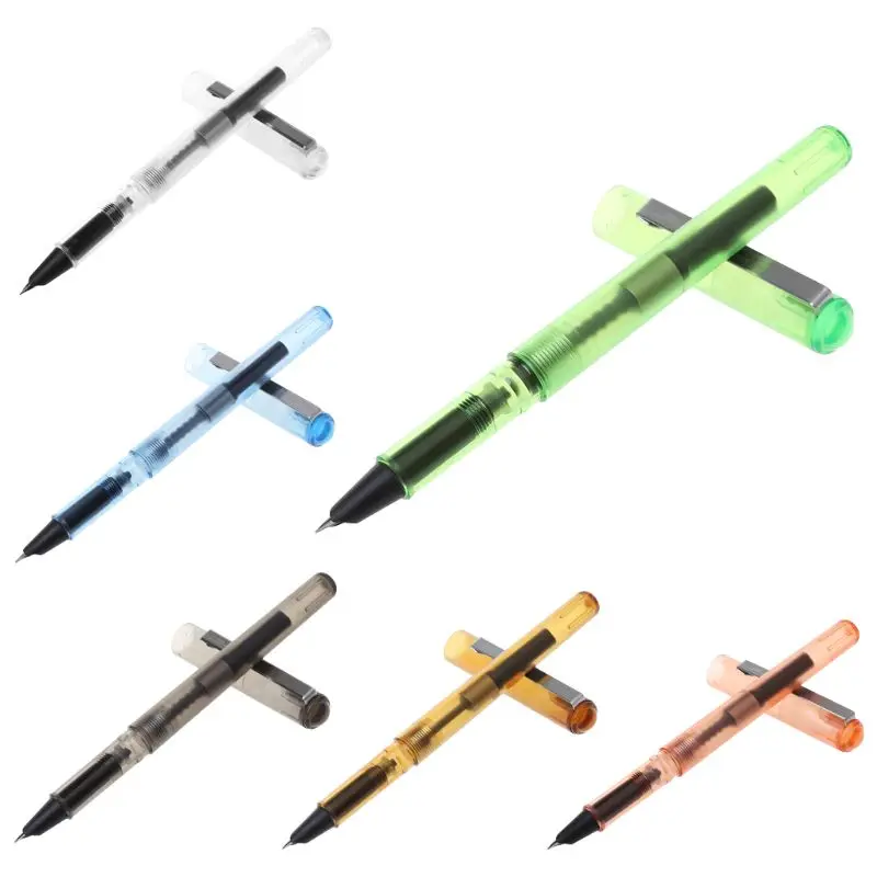 

JINHAO 991 0.38mm Transparent Types Student School Office Stationery Fine Nib Fountain Pen New child Practice ink Pens Gift