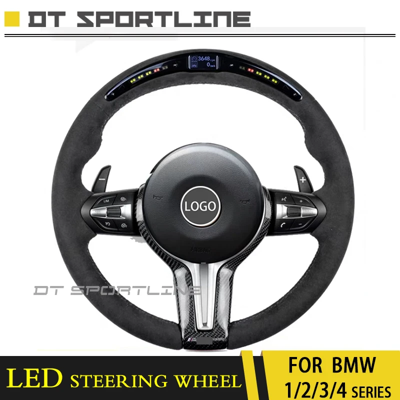 Для BMW F32 G30 светодиодный руль планки сменные аксессуары F22 X5 X4 X3 гоночный дисплей светодиодный экран углеродное волокно Рулевое управление
