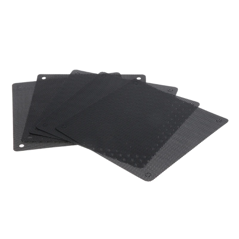 

5Pcs Computer Mesh PVC Case Fan Dust Filter Dustproof Cover Chassis Dust Cover