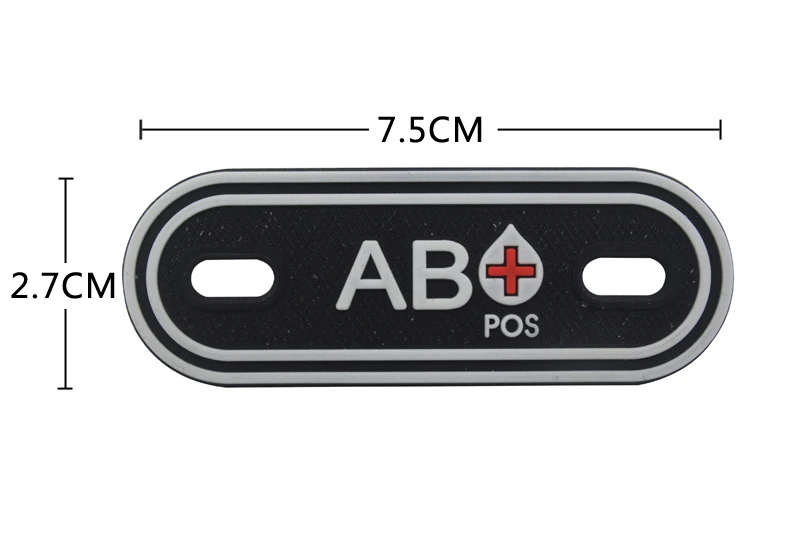 2 шт. ПВХ-пластырь в крови положительный отрицательный A+ B+ AB O POS резиновые Пластыри для ботинок рюкзак шнурки на молнии для выживания