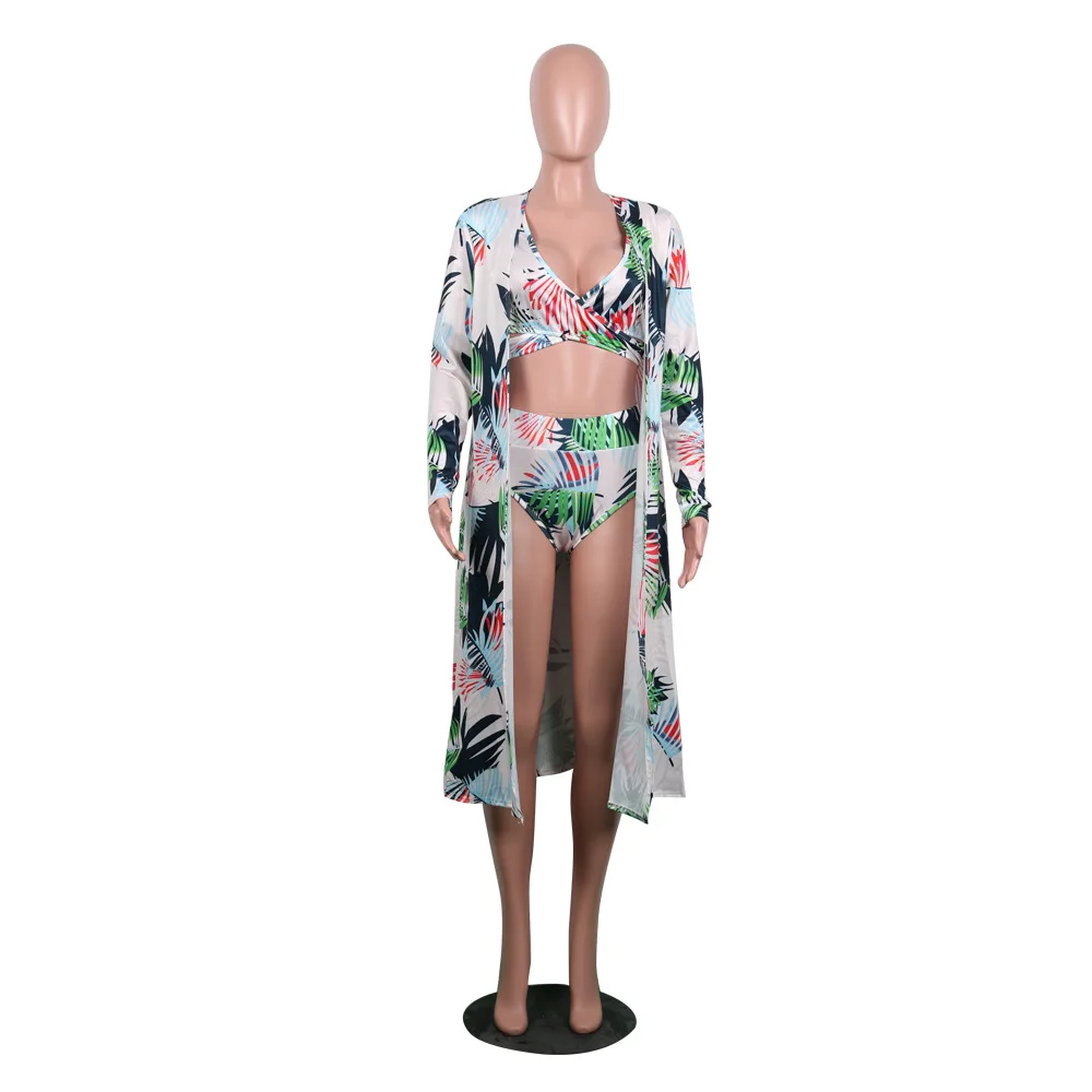 Joiekuno 2019 печати Сексуальная купальный костюм боди blusas mujer de moda без бретелек из 3