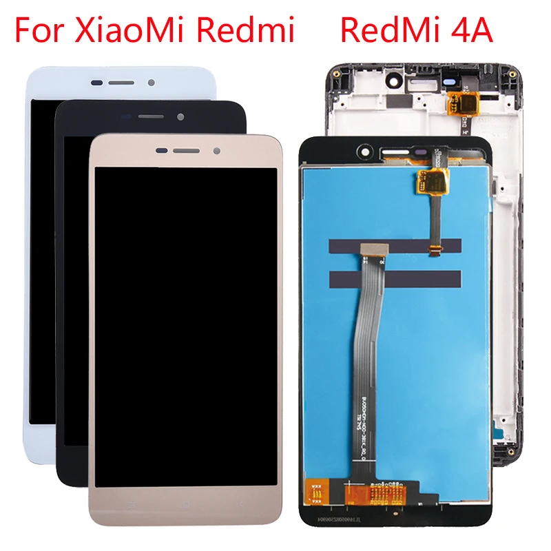 

For XiaoMi Redmi 4A New Original LCD Display With Frame Touch Screen Redmi 4A Digitizer LCD Dispiay Assembly Replacememt Parts