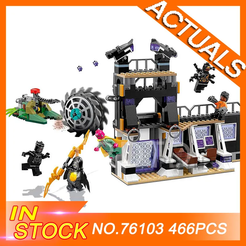 

76103 466pcs Super Heroes series Corvus Glaive Thresher Attack Compatible with legoing Marvel Bricks figures toys for children