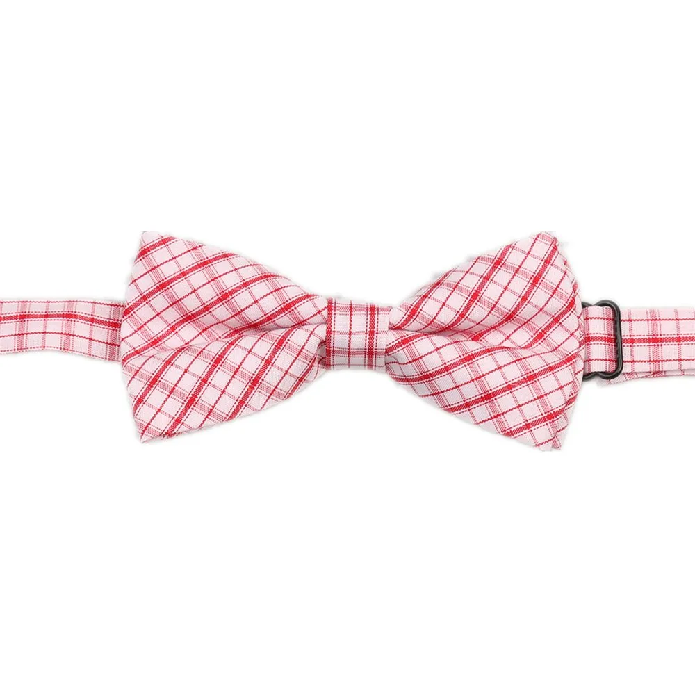 HOOYI Kids Bow Ties Plaid Cotton Butterfly Children Bowtie Party Gift Small size
