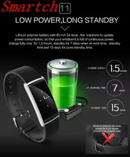 Smartch N108 smart Сердечного ритма Приборы для измерения артериального давления Мониторы Фитнес браслет шагомер часы вызова/SMS напоминание браслет SH025