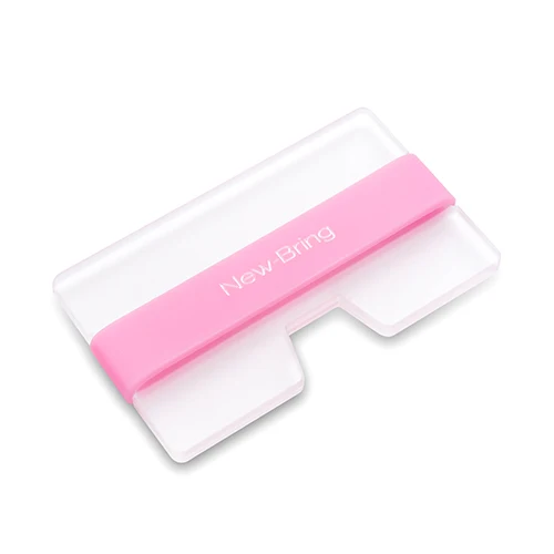 NewBring летний Флуоресцентный мини-кредитный держатель для карт для мужчин, визитная карточка, деньги, маленький кошелек, держатель для ID, поликарбонатный зажим для женщин - Цвет: Fluorescence pink