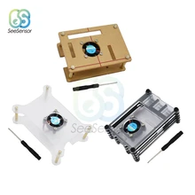 For Raspberry Pi Acrylic Case with DC 5V Cooling Fan Screwdriver Acrylic Cover Shell Box for Raspberry Pi 4 Model B/3B+/3B/2B For Raspberry Pi Acrylic Case with DC 5V Cooling Fan Screwdriver Acrylic Cover Shell Box for Raspberry Pi 4 Model B/3B+/3B/2B