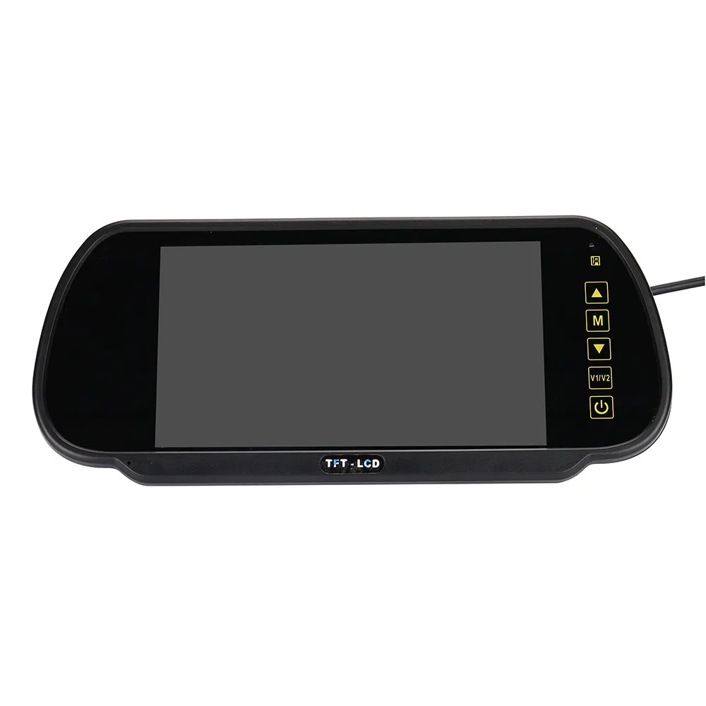 7 LCD Mirror Monitor+Wireless Car Reverse Rear View Backup Camera Night Vision (4)