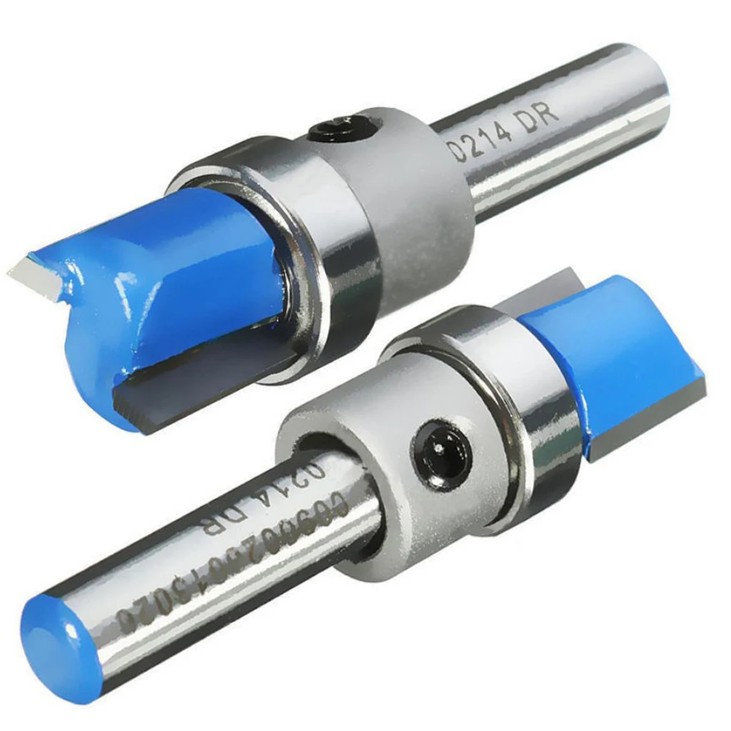 

Straight Flute Flush Trim Pattern Router Bit Cutter Top Bearing Woodworking Blue Template Flush Trim Router Bit Template Router