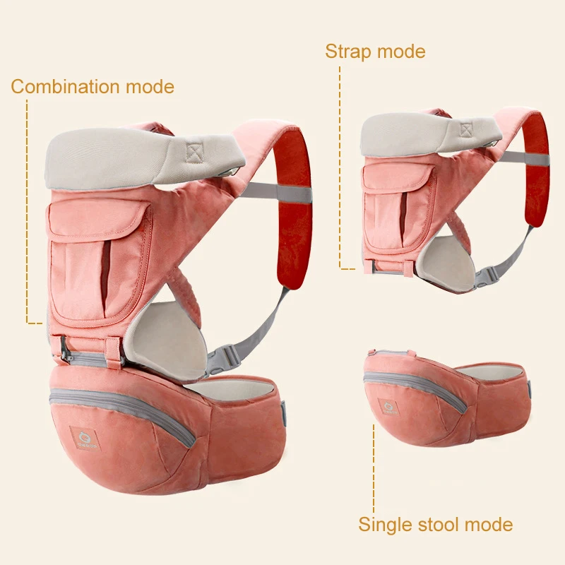 Эргономичные детские переноски рюкзаки 0-36 м Портативные Детские слинг обертывание хлопок младенческой Новорожденный ребенок переноски пояс для мамы и папы