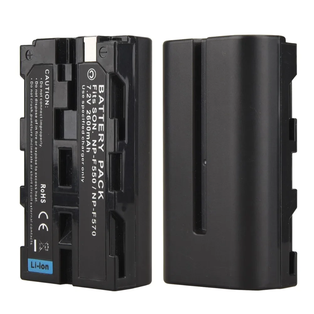 1 шт 7,2 V 2600mAh NP-F550 NP-F570 аккумуляторная батарея камеры для sony NP-F550 NP-F570 батарея