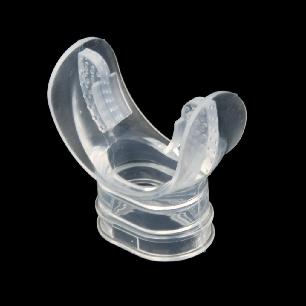  Clear Silicone Snorkel Mouthpiece Replacement Scuba Regulator Comfort Fit Mouth Piece Underwater Diving Accessories