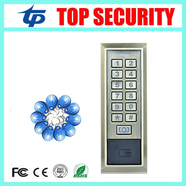

IP65 waterproof out door door security access control system 8000 users standalone 125KHZ RFID EM card reader access controller