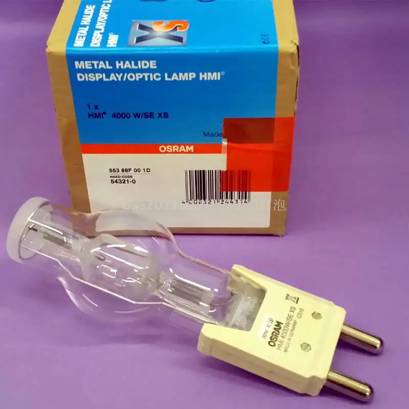 

OSRAM HMI 4000W/SE XS Metal Halide lamp,4000W GX38 light bulb,NAED 54321-0,ARRI ARRISUN DAYLIGHT COMPACT STRAND Lighting