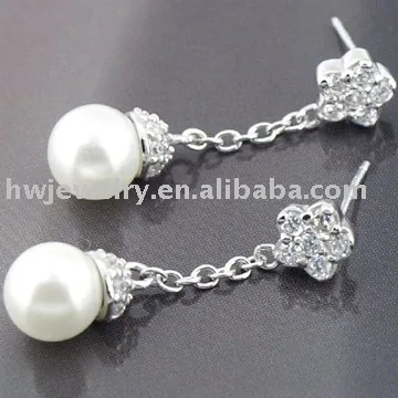 

Fashion silver pearl earring