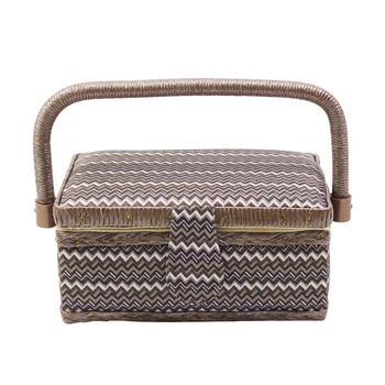 

Fabric Box Sewing Kit Basket Stitch Needle Scissors Multifunction Sewing Accessories Tools Storage Box Fabric Craft Mom Gifts