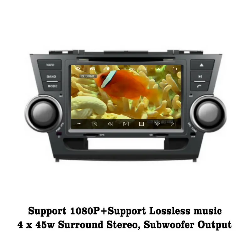 Best Liislee Android 7.1 2G RAM For Toyota Highlander Car Radio Audio Video Multimedia DVD Player WIFI DVR GPS Navi Navigation 4