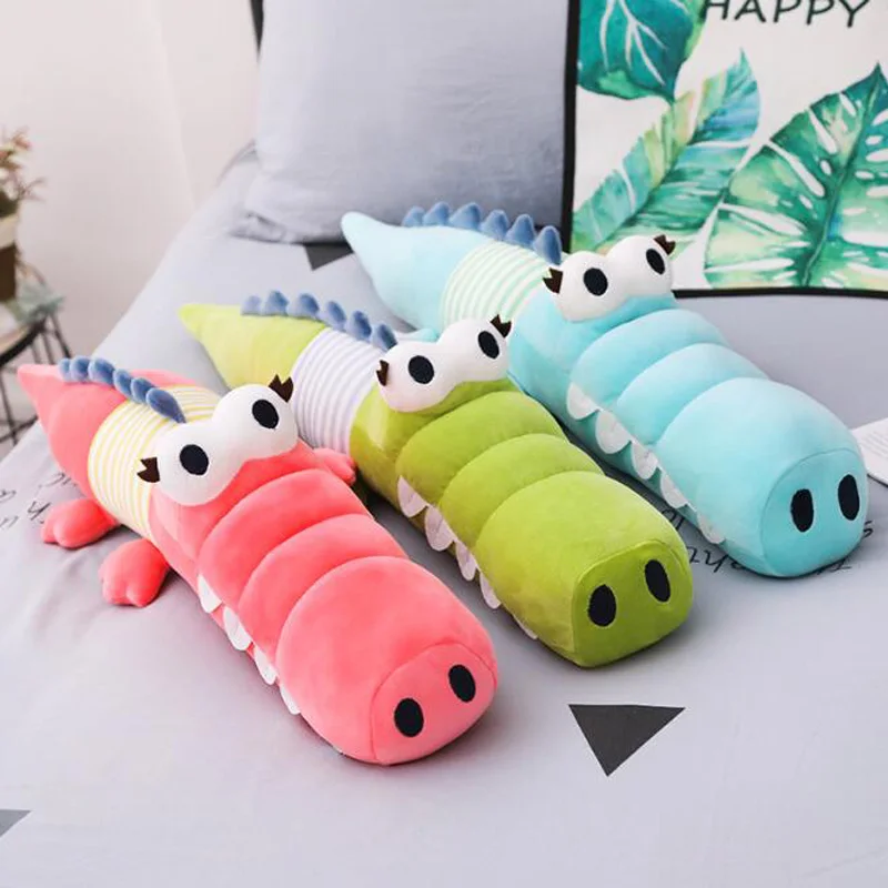 Cute Big Eyes Crocodile Plush Toy Cartoon Animal Stuffed Toys Plush Animal Pillow Kid Pregnant Woman Pillow Soft Cushion Gift