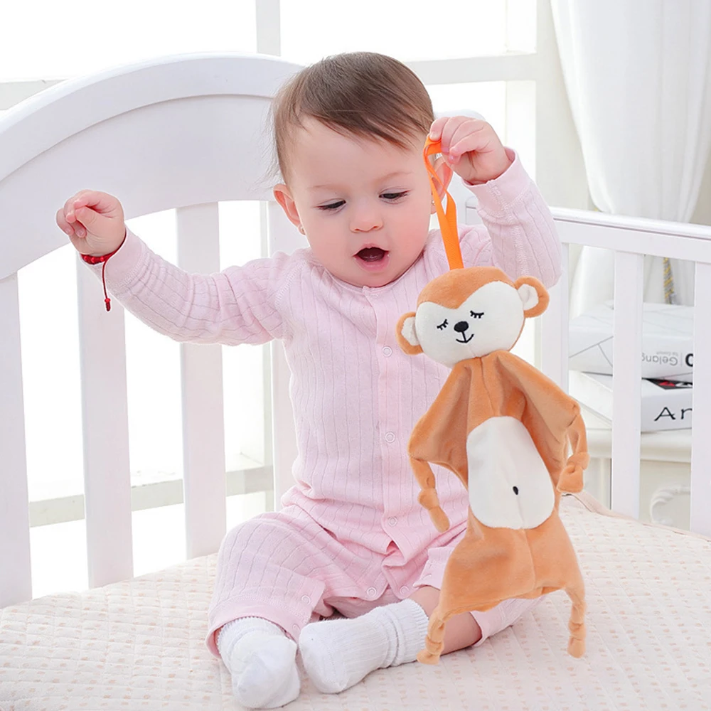Мягкие успокаивающие плюшевые игрушки комфорт для ребенка моделирование плюшевая игрушка кукла многофункциональное детское полотенце