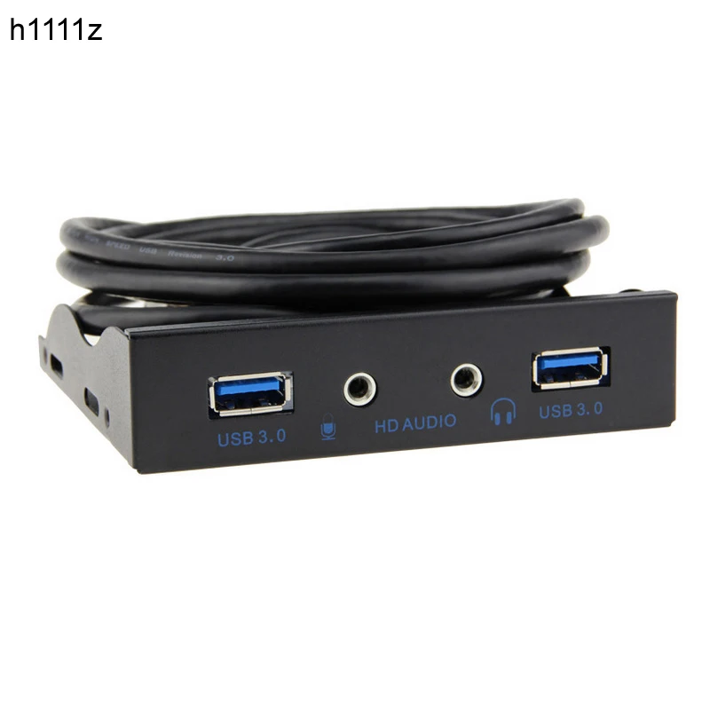Разъем для наушников 3 5 &quotFloppy Bay 19pin к USB 0 концентратор HD аудио микрофон 2 порта USB3.0