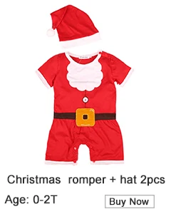 Baby-Christmas-clothes-costume-boy-girl-child-cotton-short-sleeve-romper-hat-cap-gift-baby-2pcs