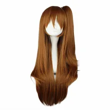 MCOSER 75 см синтетический длинный прямой коричневый косплей костюм парик Высокая температура волокна волос WIG-297B