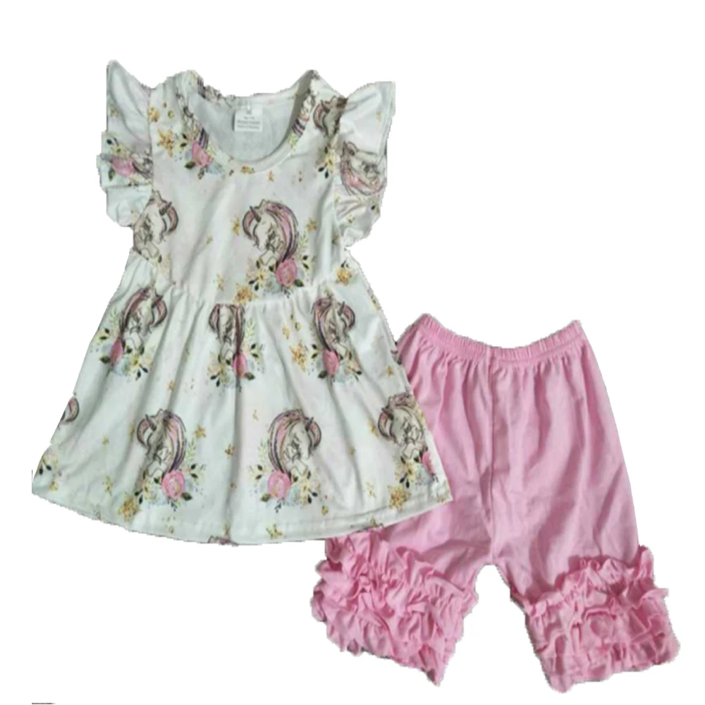 

Character avatar prints summer children clothes girls sets kids wear