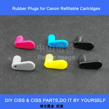 

INK WAY 5 sets of 6C rubber plugs for Canon 6 Color Cartridges PGI-580 CLI-581 PGI-480 CLI-481 PGI-280 CLI-281 refillable etc.