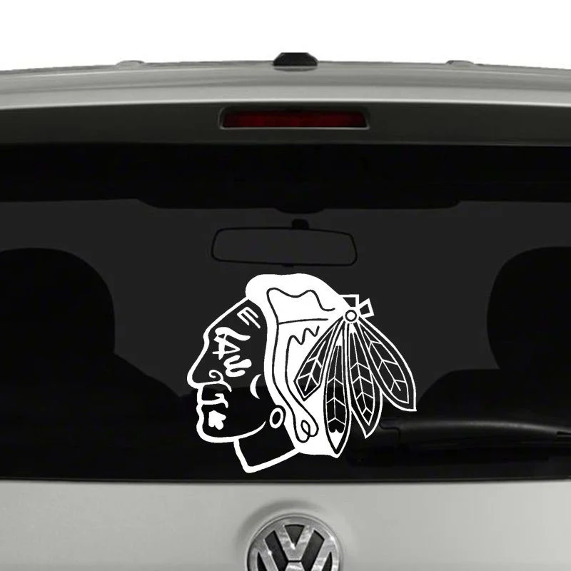 Для Chicago Blackhawks логотип виниловая переводная наклейка для автомобиля автостайлинг для автомобильных окон