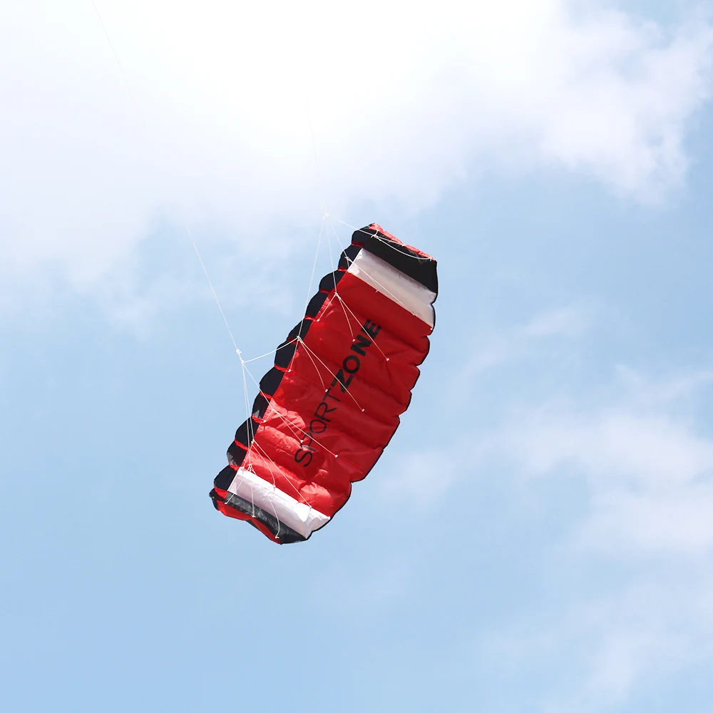 

Kids and Adults Dual Line Parachute Stunt Kite with a storage bag + 30cm Flying line Parafoil Kite Beach outdoor activity toys