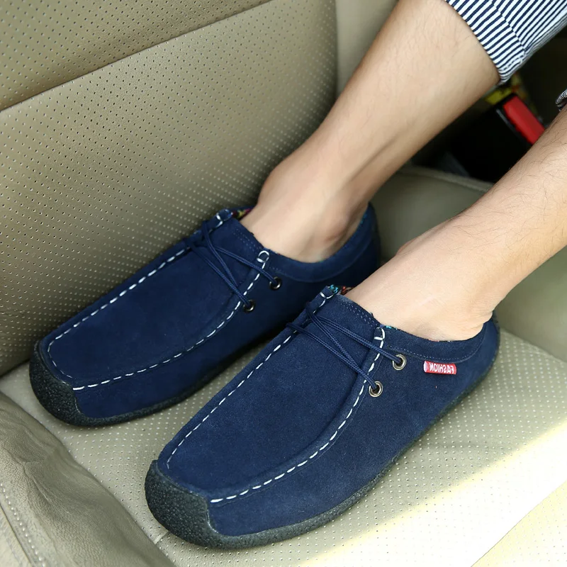 

Big Size 16 Leather Mens fashion breathable Shoes Moccasins Casual Outdoor Men Flats Handmade Breathable Loafer Footwear shoes