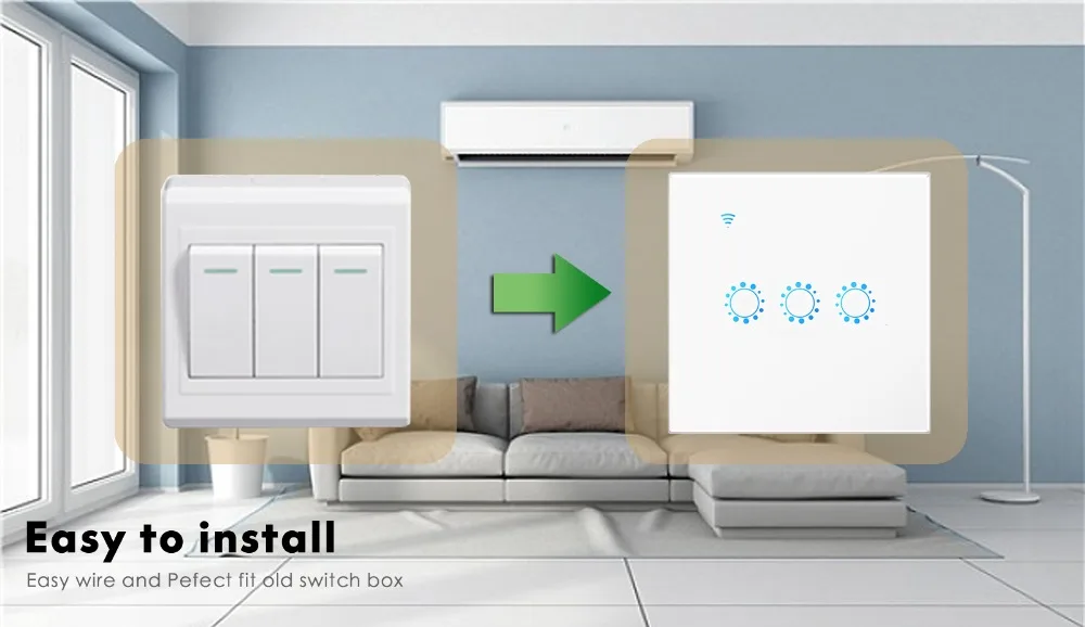 Умный Wifi настенный сенсорный переключатель 1 2 3 банда стеклянная панель настенный светильник переключатель стандарт ЕС/Великобритания белый Ewelink Поддержка приложения Alexa Google Home