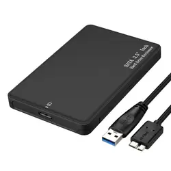 2,5-дюймовый мобильный жесткий диск случае Поддержка 2 ТБ HDD SATA к USB 3,0 Портативный SSD HDD Внешний жесткий диск чехол для Тетрадь