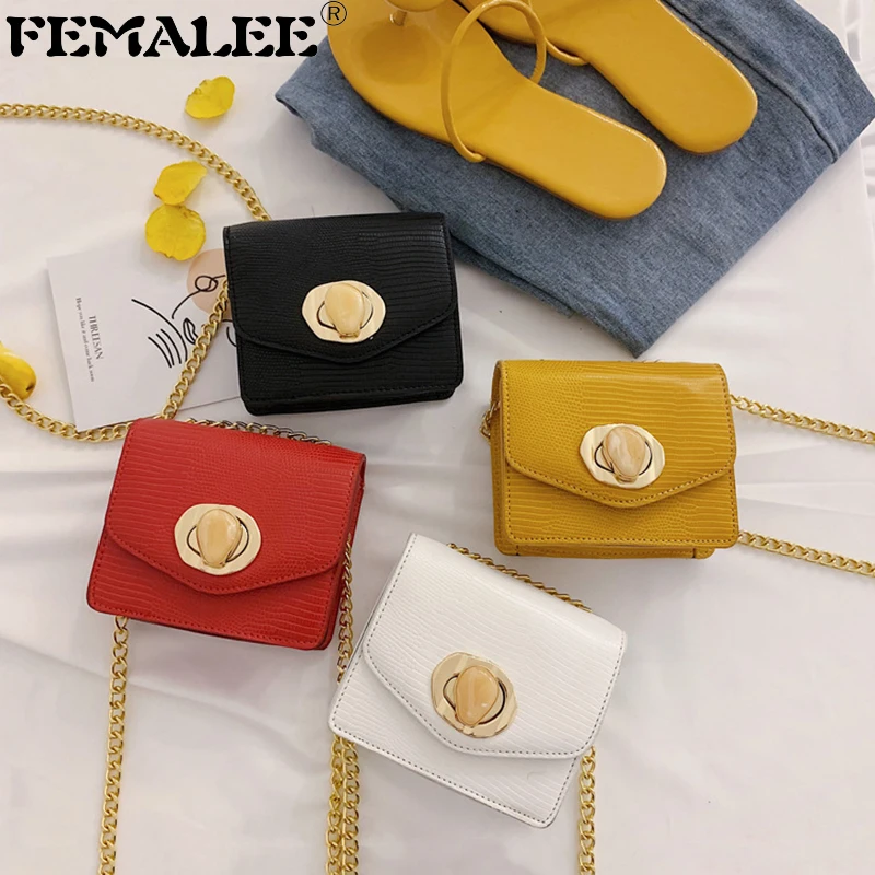 

Cute Crocodile pattern Women Mini Crossbody Bags Ladies Square Party Shoulder Bag Small PU Alligator Metal Chain Handbag