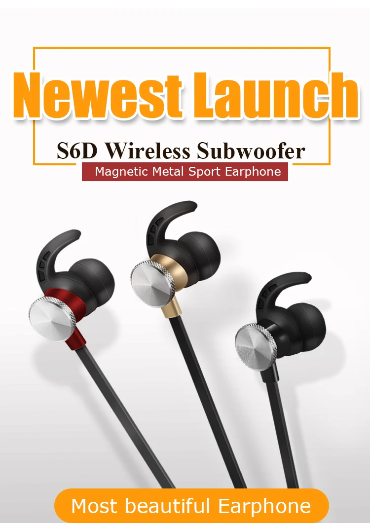 

ABAY Wireless Headphone Bluetooth Earphone Metal Sports SweatProof Earpiece Headset Stereo For xiao mi iPhone hua wei CRSCN-S5D