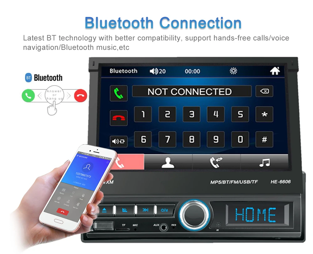 LTBFM 2 Din автомобильное радио Bluetooth Зеркало Ссылка 2din автомобильный мультимедийный плеер сенсорный экран Выдвижной MP5 плеер USB аудио стерео автомобиль