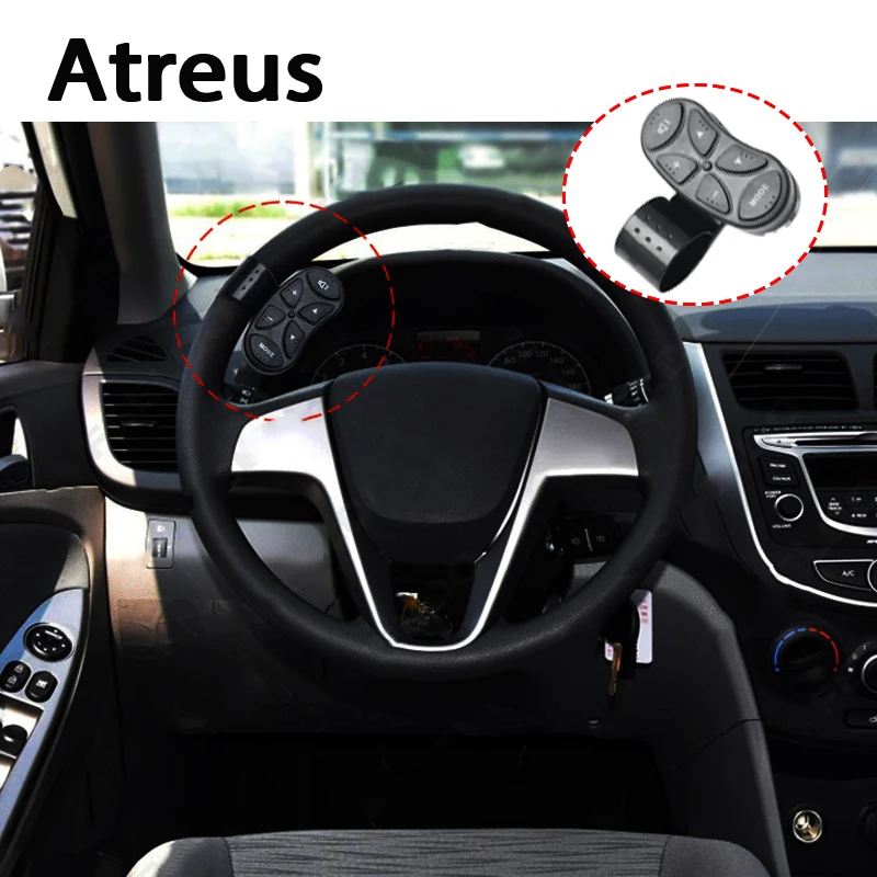 

Atreus Universal Car Wireless Control Steering Wheel Control System For BMW e46 e39 e36 Audi a4 b6 a3 a6 c5 Renault duster Lada