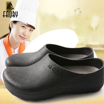 

Men Chef Shoes Casual Flat Work Shoe Unisex Breathable Lightweight Non-Slip and Wear-Resistant Kitchen Cook Working Shoes