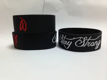 

Silicone bracelet Love STAY STRONG Silicone Bracelet Hot-selling Wristband Free shiping