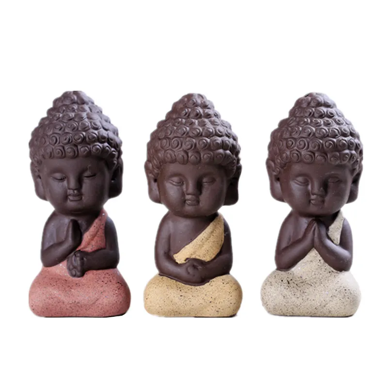 Керамическая статуя Будды, аквариумные керамические украшения для аквариума, ландшафтное укрытие, статуэтка монаха, украшения, аквариумные аксессуары