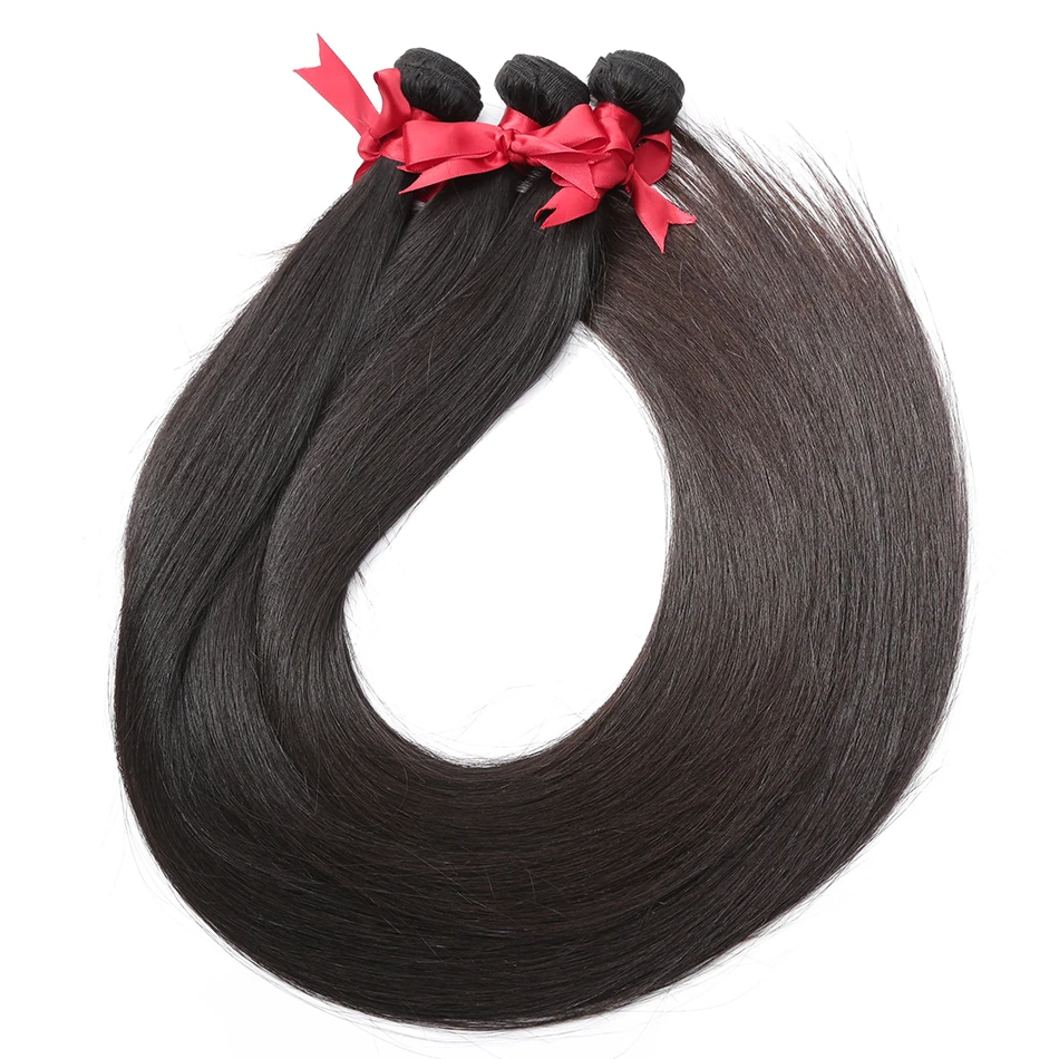 Wigirl 28 30 32 40 дюймов длинные Remy индийские человеческие волосы переплетения прямые 1 3 4 5 пучки сделки супер двойной нари