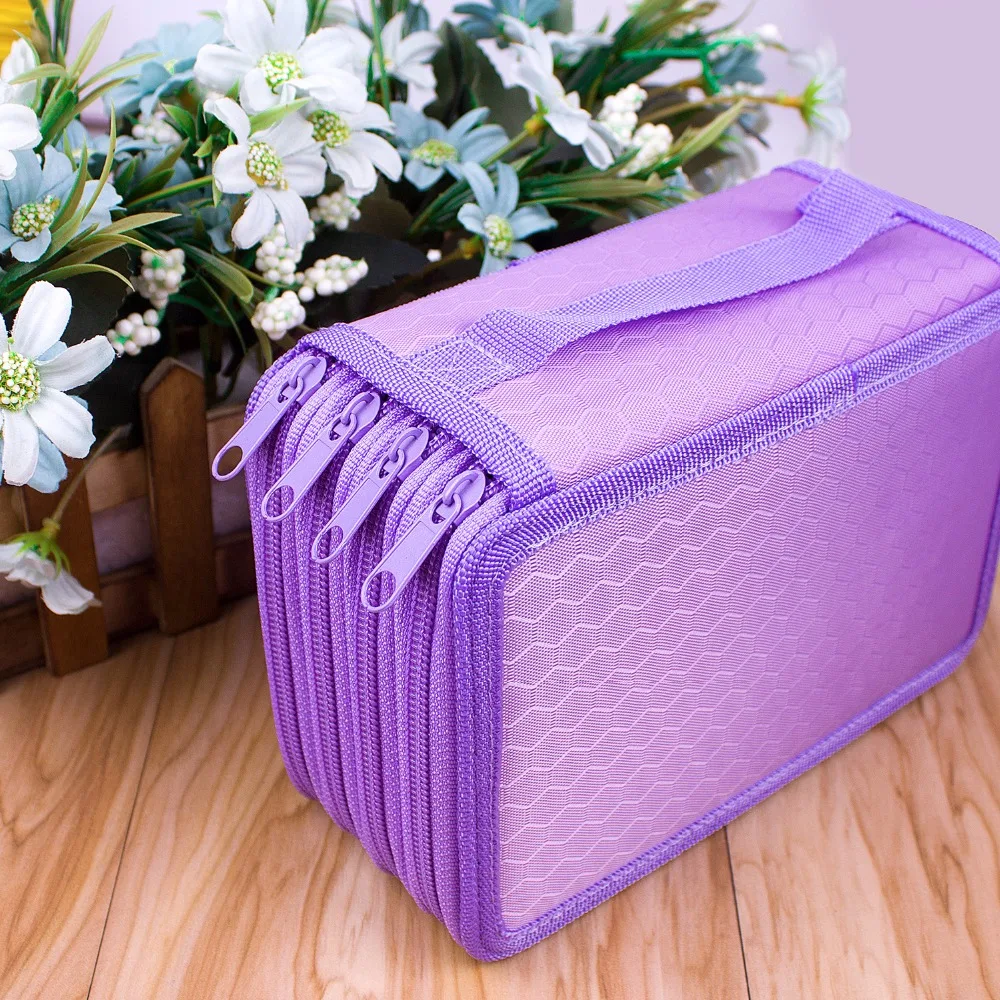 Tanie 72 otwory 4 warstwy piórnik dla uczeń torba oksfordka Marker przechowywania kolorowe ołówki pióro szkolne