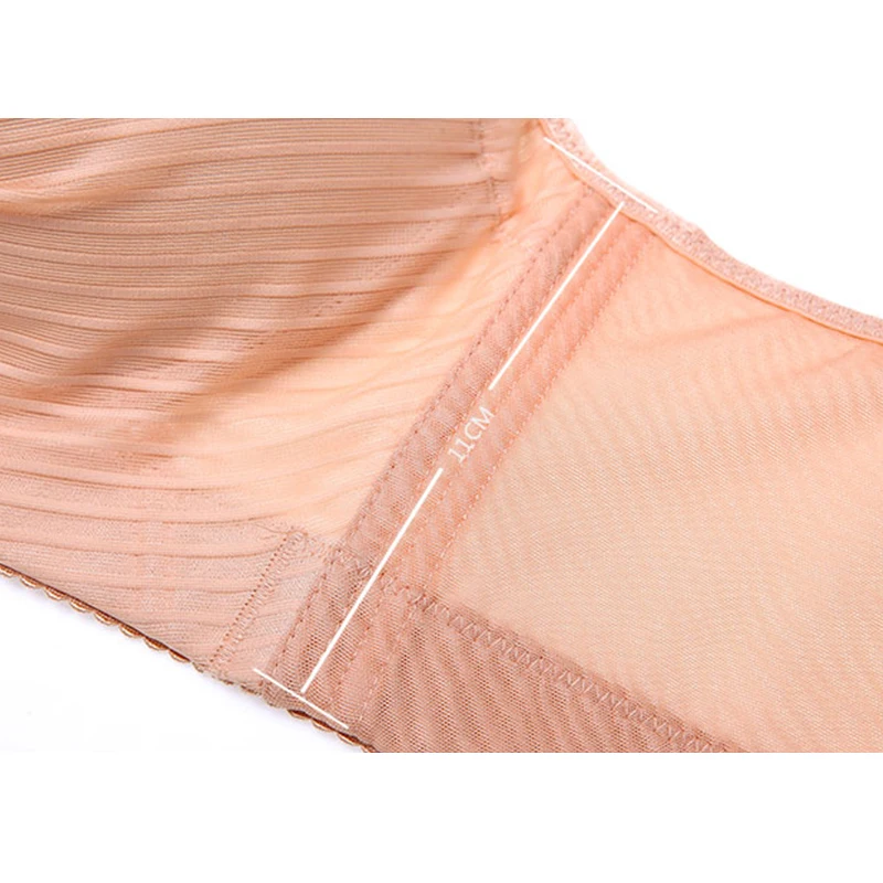 Fashion Lady Sexy Deep V Soft Fabric Gather Push Up Bra Plus Size Big Cup Embroidery Bras Adjusted-straps Dropship