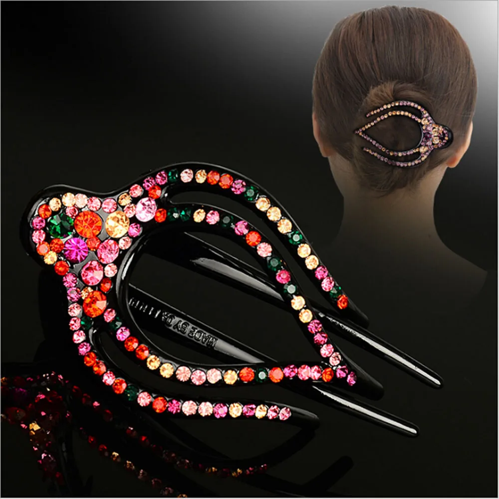 

1 PC Rhinestone Hairpin for Women Hair Clips Hair Clip Headdress Large Duckbill Hair Clip Girls Hair Styling Accessories New