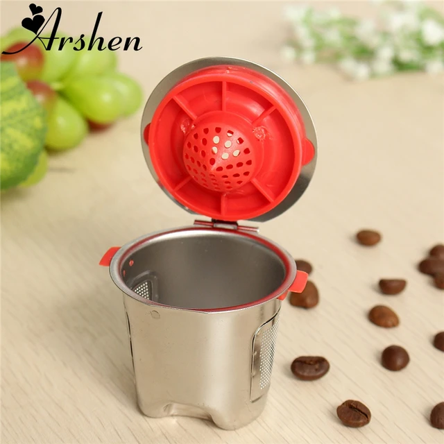 Special Price Arshen Refillable Coffee Filter Basket Reusable Filling Stainless Steel Capsule For Keurig 2.0 Home Shop Coffee Tea Brewing Tool