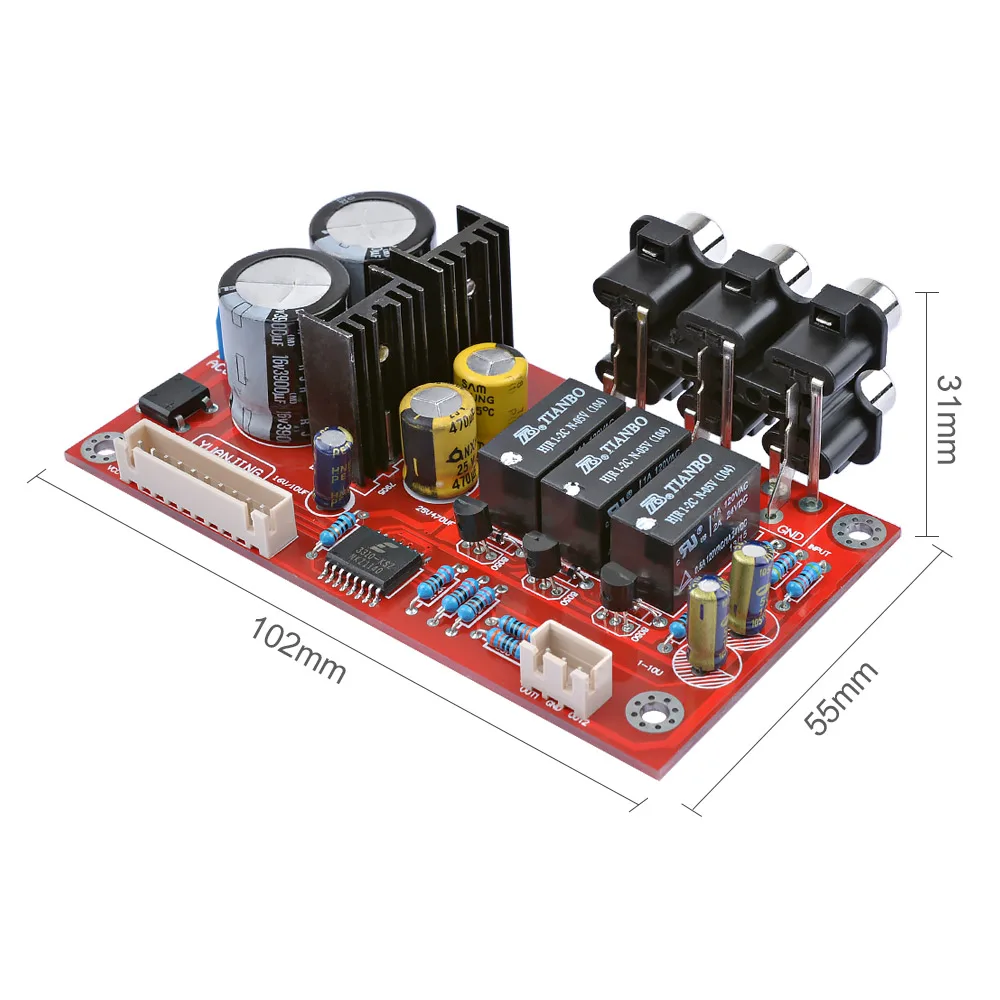 AIYIMA CS3310 аудио объемный предусилитель доска 3 позиционный переключатель Вход наушники с дистанционным управлением микрофоном предусилитель ЖК-дисплей Дисплей переключатель сигнала предусилитель